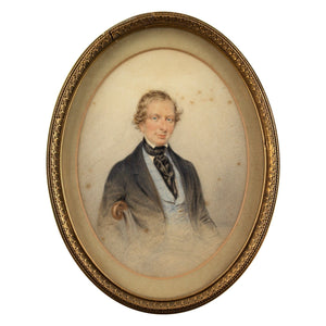 Johann Paul Georg Fischer, Pair Of Mid-19th-Century Portraits