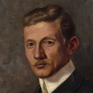 20th-Century Swedish School Portrait Of A Gentleman