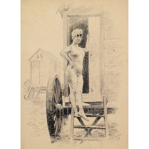 Richard Wintzer, A Young Woman & Bathing Machine