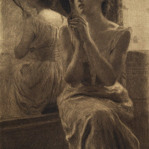 Emil Rosenstand, Young Women With Mirror