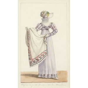 Two Early 19th-Century French School Fashion Drawings