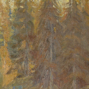 Johannes Grenness, Impressionistic Forest Landscape