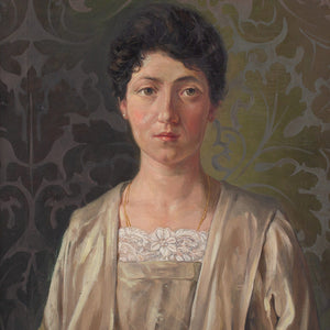 1920s French School Portrait Of A Woman In A Chemise