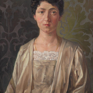 1920s French School Portrait Of A Woman In A Chemise