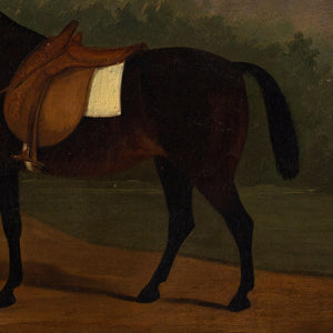 W H Burch, A Bay Horse By A Folly