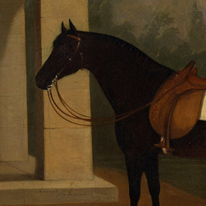 W H Burch, A Bay Horse By A Folly