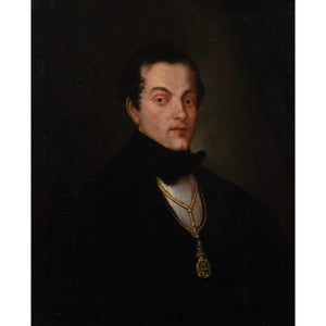 Mid-19th-Century Spanish School Portrait Of Francisco Agustín Silvela Y Blanco