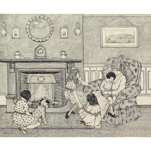 Phyllis Mary Antrobus, Lounge Interior With Family