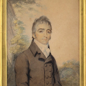 English School Regency Period Portrait Of A Gentleman