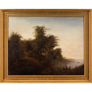 Early 19th-Century Danish School Landscape With Fjord