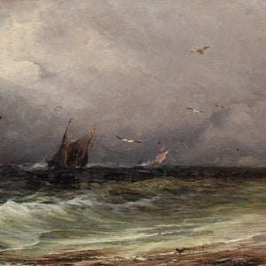 Charles Frederick Williams (Attributed), At The Beach Off The Isle Of Wight