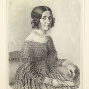 19th-Century German School, Portrait Of A Lady With An Open Letter