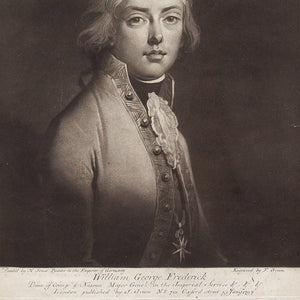 18th-Century Engraving, William George Frederick, Prince of Orange-Nassau