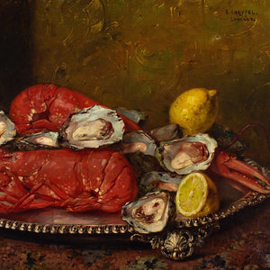 Edward Chappel, Still Life With Lobsters &amp; Oysters