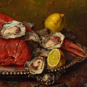Edward Chappel, Still Life With Lobsters &amp; Oysters