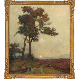 Louis Albert Roessingh, Heath Landscape At Twilight