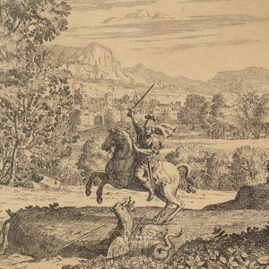 Dominique Barrière After Claude Lorrain, St. George Slaying The Dragon