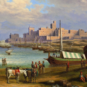 Mid-19th-Century, Port Of Tarifa, Spain