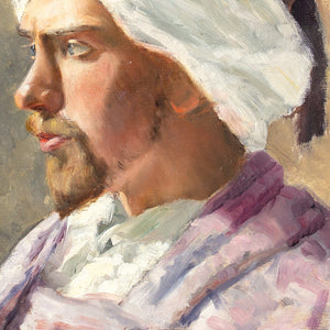 Fredrik Waldemar (Baldomero) Fahlström, Portrait Of A Man In Profile