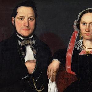 Mid-19th-Century German School, Wedding Portrait