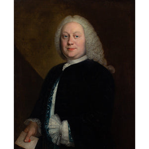 Mid-18th-Century French School Portrait Of A Gentleman With A Sealed Missive