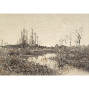 André Paulin Bertrand, River Landscape