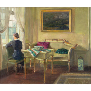 Robert Panitzsch, Interior Scene With Seated Woman