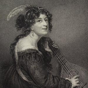 George Kellaway After Thomas Stewardson, Lady In Costume Playing The Mandolin