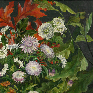 Late 19th-Century Danish School, Still Life With Chrysanthemums