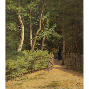 Harald Schumacher, Landscape With Forest & Nun