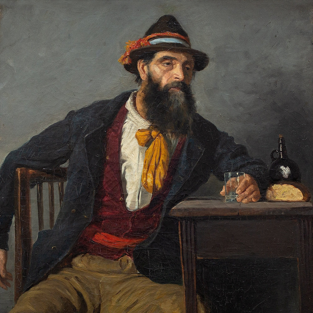 Ida Orvall, Portrait Of A Gentleman At A Table