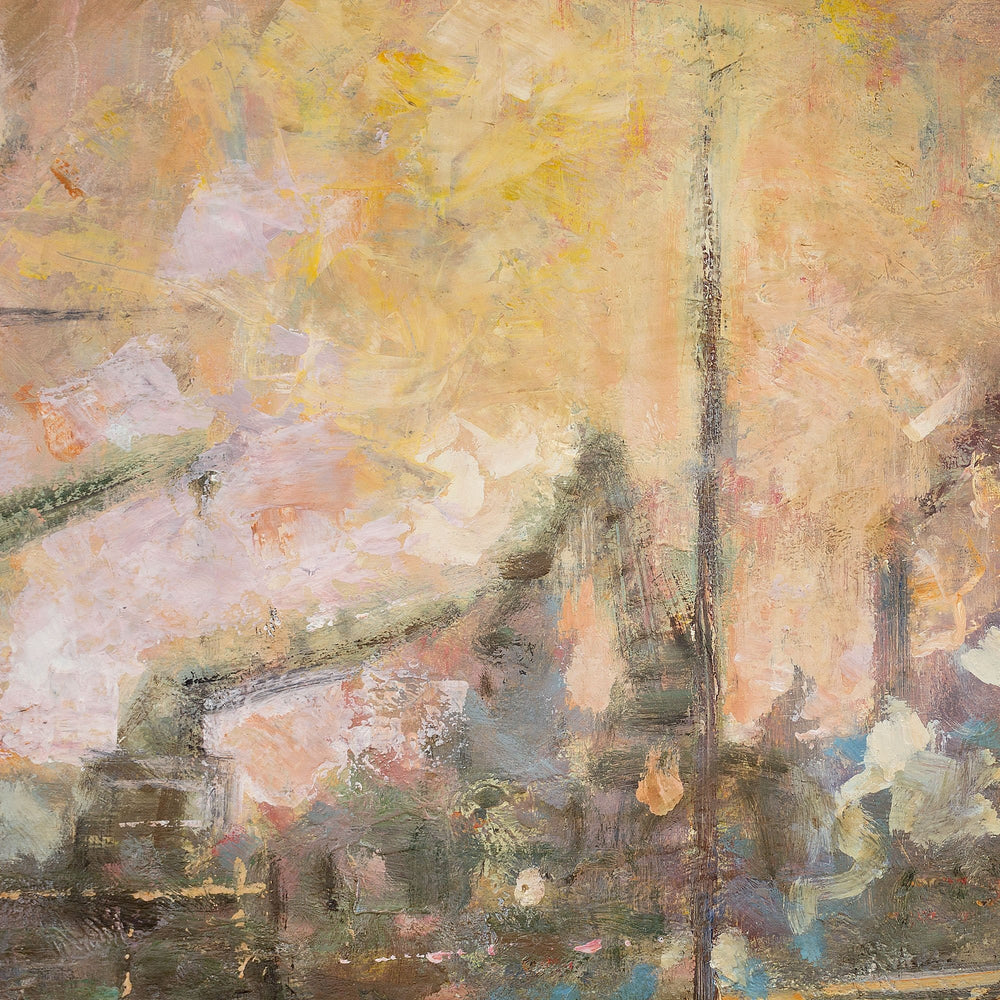 Reserved - Robert Colot, Industrial Landscape With River Barges