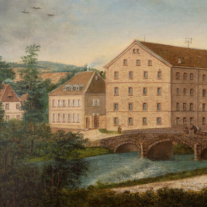 Provincial 19th-Century Landscape With Mill