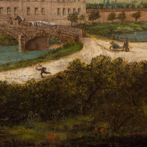 Provincial 19th-Century Landscape With Mill