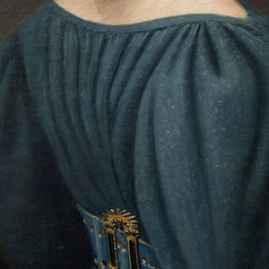 19th-Century French School Portrait Of A Lady With Gigot Sleeves