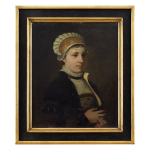 Eugen Klimsch, Portrait Of A 16th-Century Lady