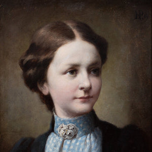 Heinrich Karl Von Pechmann, Portrait Of A Young Lady