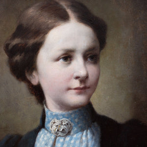 Heinrich Karl Von Pechmann, Portrait Of A Young Lady