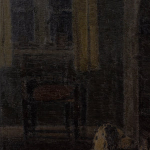 Thorvald Larsen, Interior Scene With Dalmatian