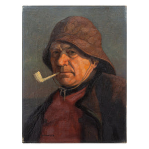 Wilhelm Gdanietz, Portrait Of A Fisherman