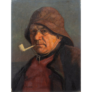 Wilhelm Gdanietz, Portrait Of A Fisherman