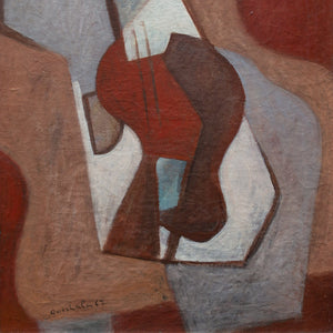 Mid-20th-Century Cubist School, Still Life With Guitar