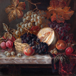 Joseph Henry Byard, Abundant Still Life With Fruit