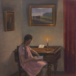 Ole Søndergaard, Reading By Candlelight