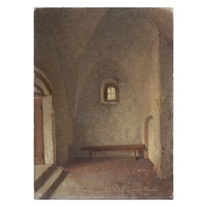 Harry Kluge, Church Interior With Bench
