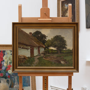 Svend Aage Melchior Hansen, Rural Landscape With Cottage