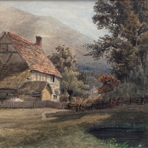 19th-Century British School, Malvern Landscape With Cottage