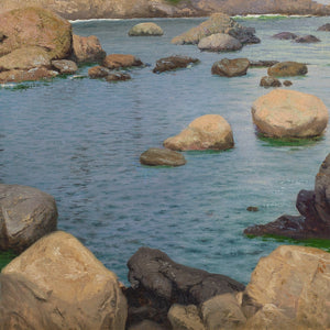 Peter Johan Schou, Coastal View With Rocky Scenery
