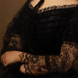Alois Julius Paschek, Portrait Of A Lady In Black