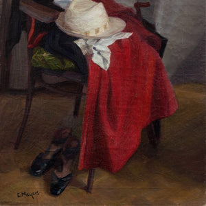 Austrian School Still Life With Chair & Outfit
